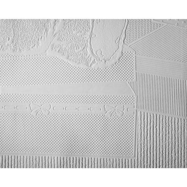 York Wallcoverings 57 sq. ft. Patent Decor Teddy Paintable Dado Wallpaper