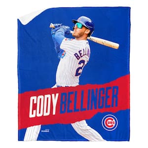 MLB Cubs 23 Cody Bellinger Silk Touch Sherpa Multicolor Throw