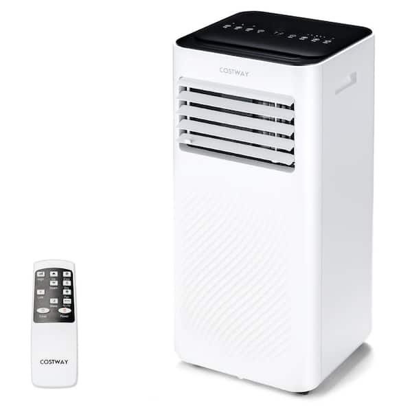 6000 BTU (DOE) Portable Air Conditioner Cools 350 sq. ft. with Dehumidifier Remote in White