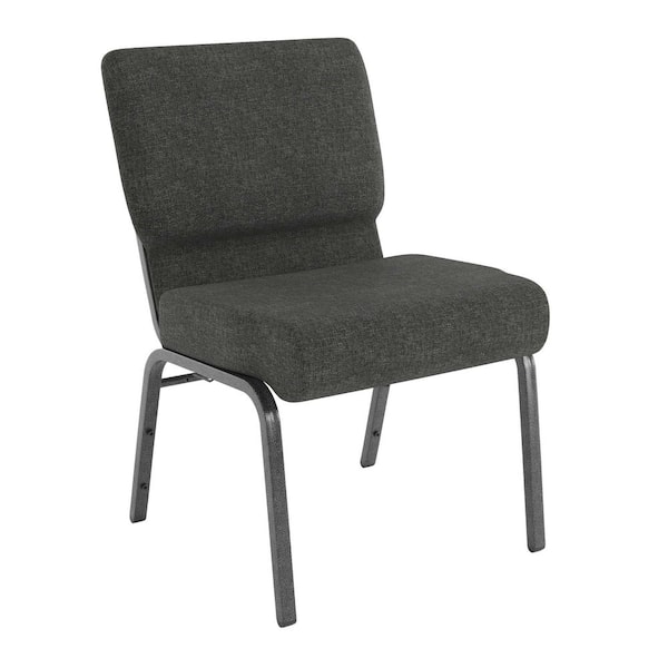 Fabric Stackable Chair in Dark Gray