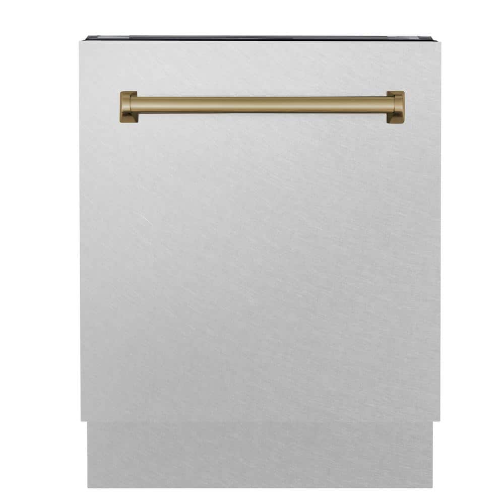 Autograph Edition 24 in. Top Control Tall Tub Dishwasher 3rd Rack in Fingerprint Resistant Stainless & Champagne Bronze