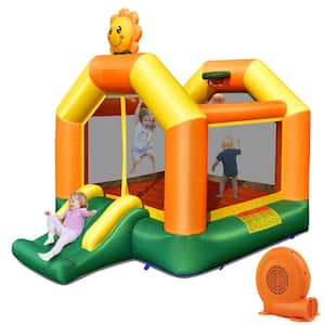 Inflatable Bounce House Jumping House Kids Playhouse with Slide and 750-Watt Blower