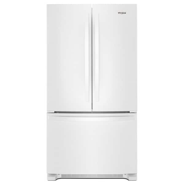 Whirlpool 25.2 cu. ft. French Door Refrigerator in White with Internal Water Dispenser