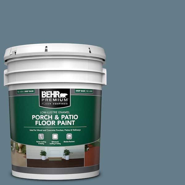 BEHR PREMIUM 5 gal. #MS-74 Logan Lake Low-Lustre Enamel Interior/Exterior Porch and Patio Floor Paint