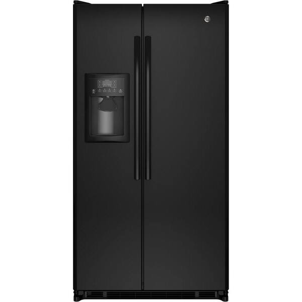 GE 24.7 cu. ft. Side by Side Refrigerator in Black