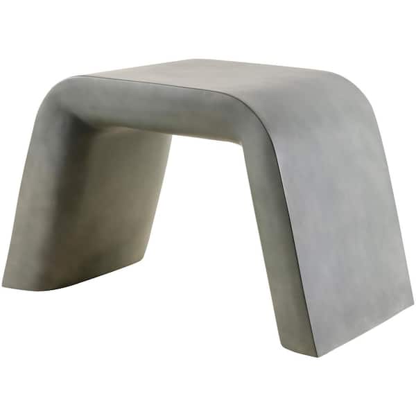 Livabliss Ahmed Modern 18 in. H Gray Backless Plastic Sled Resin 1 Set of Included
