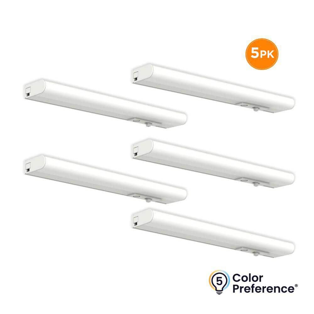 NEXUS 24 in. Plug-in White Integrated LED Linkable Under Cabinet Light 1000 Lumen Five Selectable CCT Dimmable 5-Pack price history on PriceWatchPro