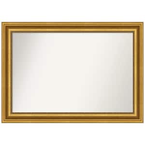 Parlor Gold 41.75 in. W x 29.75 in. H Non-Beveled Bathroom Wall Mirror in Gold