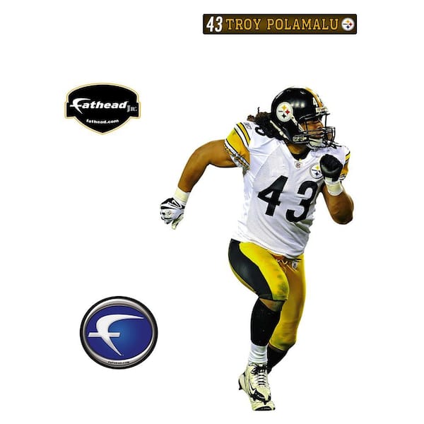 Fathead 20 in. x 32 in. Troy Polamalu Pittsburgh Steelers Wall Decal