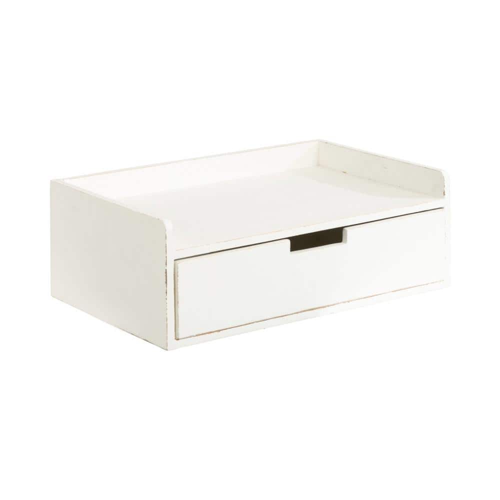 Kitt 18 in. White Rectangle Solid Wood End Table price history on PriceWatchPro