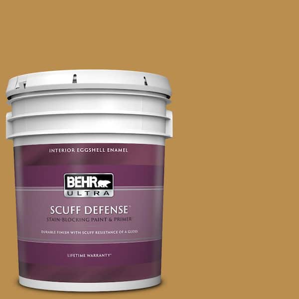 BEHR ULTRA 5 gal. #320D-6 Lion Mane Extra Durable Eggshell Enamel Interior Paint & Primer