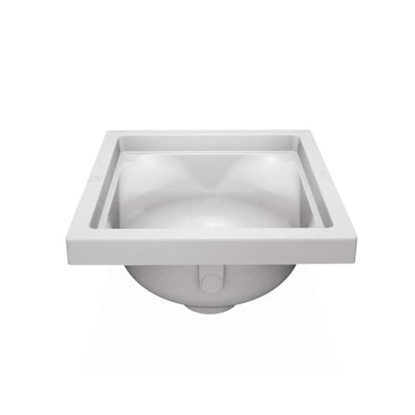 Zurn 3 in. Outlet 6 in. Sump Floor Sink with Dome Strainer