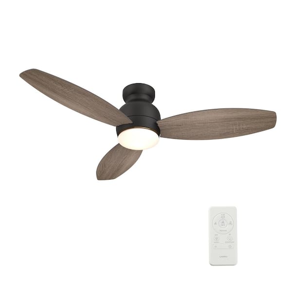 Trendsetter 48 in. Dimmable LED Indoor/Outdoor Black Smart Ceiling Fan with Light and Remote, Works w/Alexa/Google Home