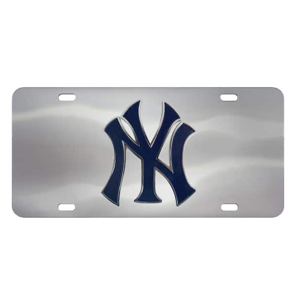 FANMATS MLB 6.25 in. x 12.25 in. New York Yankees Diecast License Plate