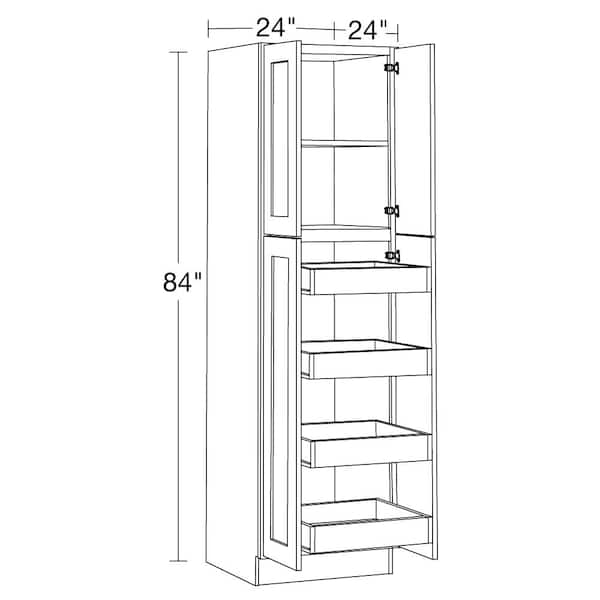 Home Decorators Collection Newport 24 in. W x 24 in. D x 84