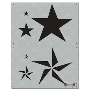 50 Stars Stencil with Multiple Sizes Available - 100% Made in USA