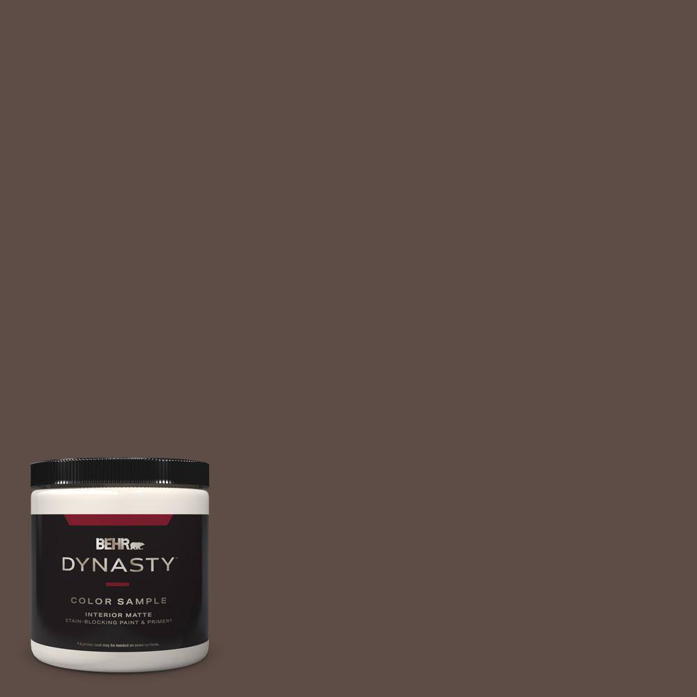 BEHR DYNASTY 8 oz. 750B7 Thick Chocolate Matte StainBlocking