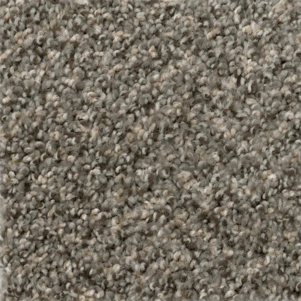TrafficMaster Gallop - Maverick - Gray 12 ft. Wide x Cut to Length 24 oz. SD Polyester Texture Carpet