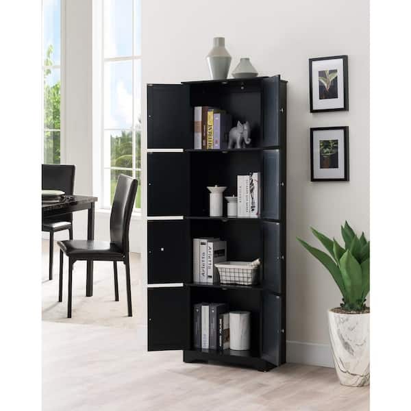 KABAブラック38 Signature Home SignatureHome Lyons Black Finish 68 in. H 8 - Door