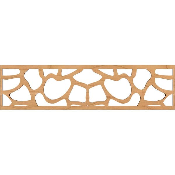 Ekena Millwork Rochester Fretwork 0.375 in. D x 47 in. W x 12 in. L Maple Wood Panel Moulding