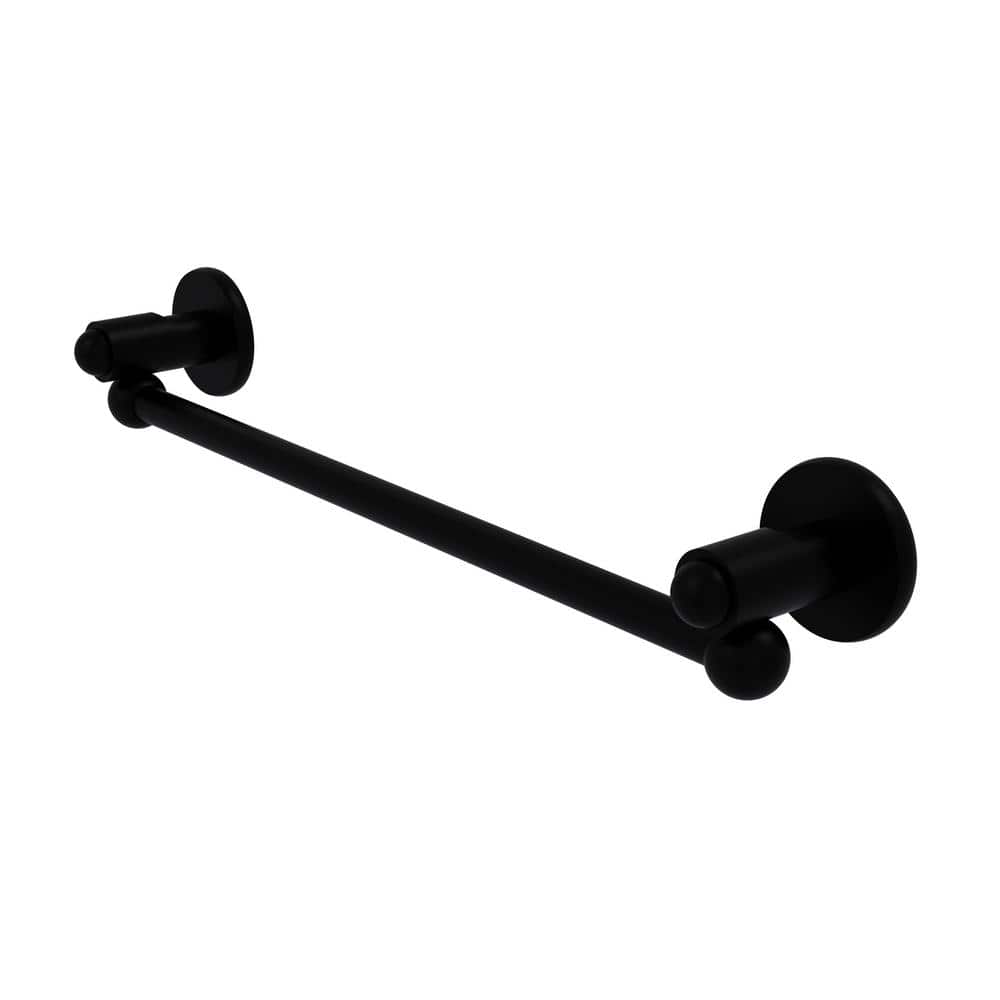 Matte Black 30'' Wall Mounted Brass Towel Bar