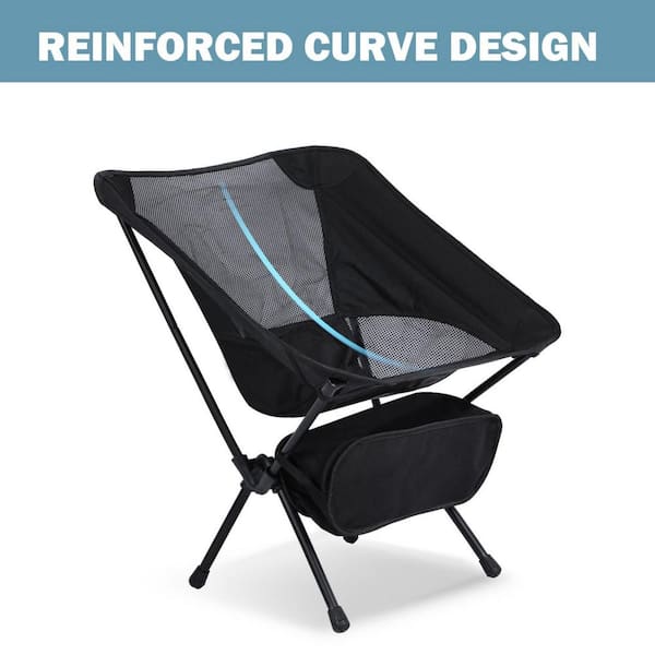 Afoxsos Ultra-Light Portable Black Aluminum Folding Light-Weight Cantilever  Lawn Chair HDSA08OT074 - The Home Depot