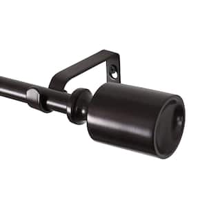 0.75 Inch Curtain Rod For Windows 28 to 48 Inch, Adjustable Drapery Rods, Oil rubbed bronze
