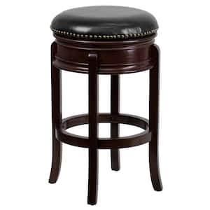 30 in. Brown Cushioned Bar Stool
