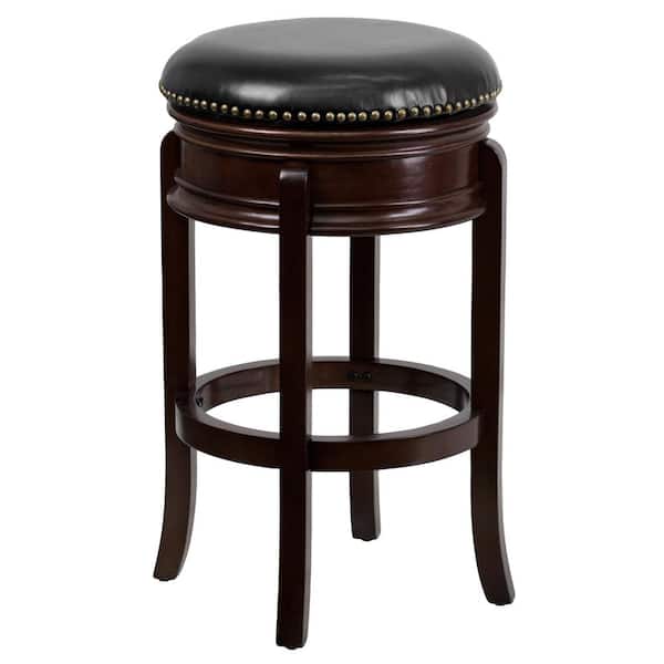 Flash Furniture 30 in. Brown Cushioned Bar Stool