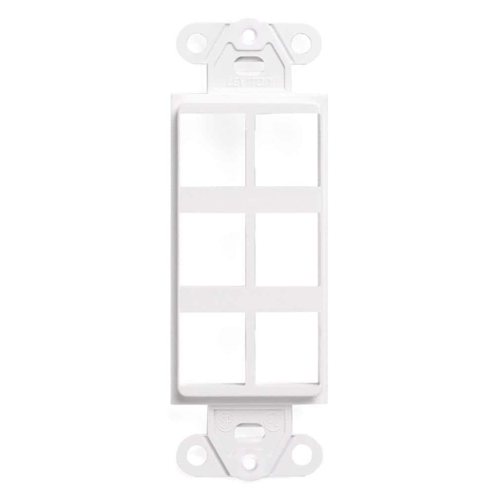 UPC 078477013861 product image for Decora White 1-Gang Audio/Video Wall Plate | upcitemdb.com