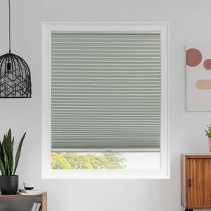 Cut-to-Size Evening Pearl Cordless Blackout Polyester Cellular Shades 35.5 in. W x 64 in. L