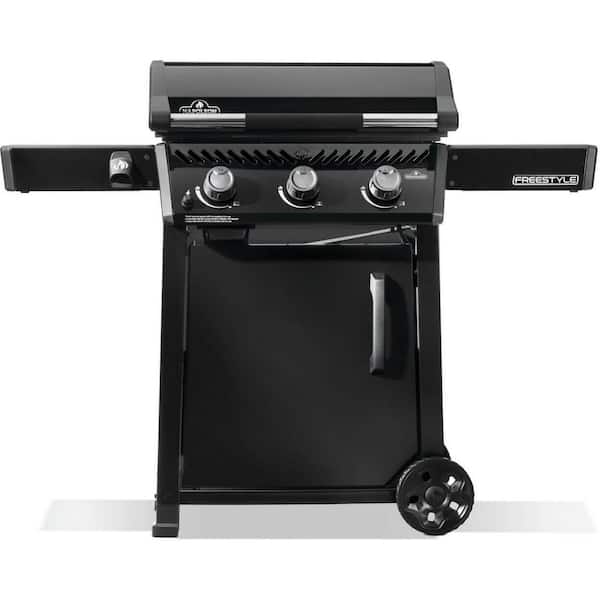 Freestyle 24 in. 3-Burner Pre-seasoned Natural Gas Griddle in Black