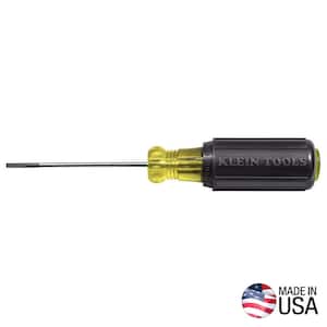 1/8 in. Terminal Block Screwdriver with 4 in. Shank- Cushion Grip Handle