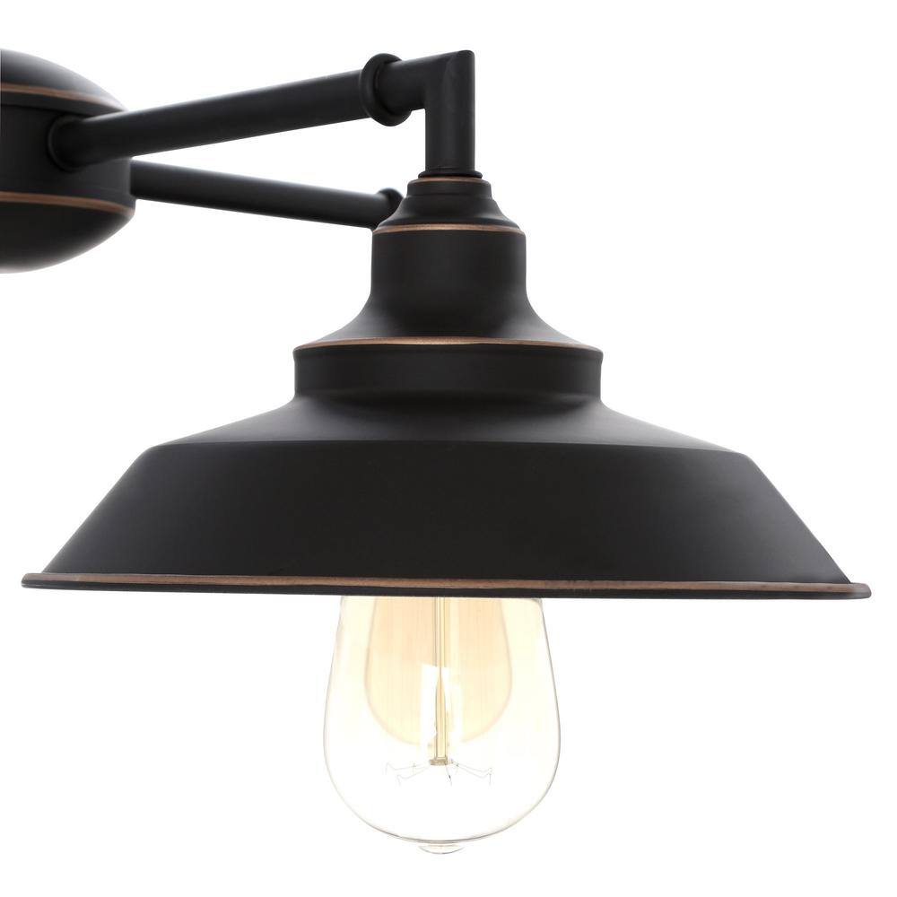 Iron Hill Oil Rubbed Bronze 4-Light Convertible Chandelier