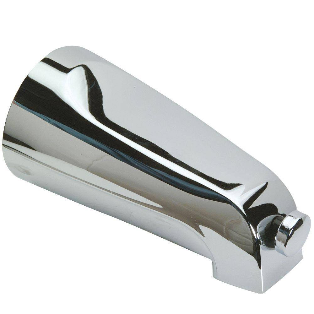 Chrome 5-1/8" Slip-On Diverter Tub Spout