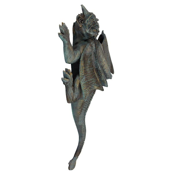 Design Toscano 13 in. x 7 in. Gargoyle on the Loose Wall Sculpture