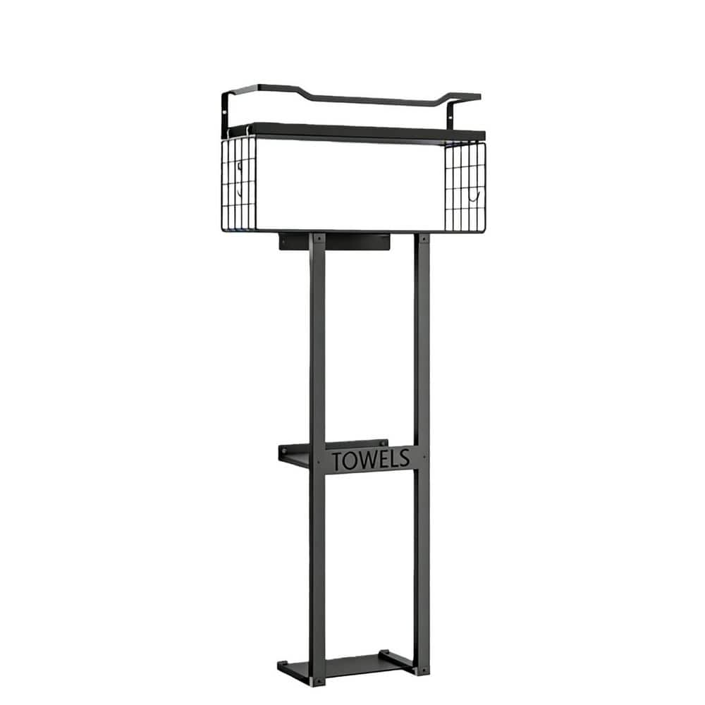 1-Piece Bathroom Hardware Set with Towel Bar and Floating Shelf for Bathroom Storage in Black for Bathroom price history on PriceWatchPro