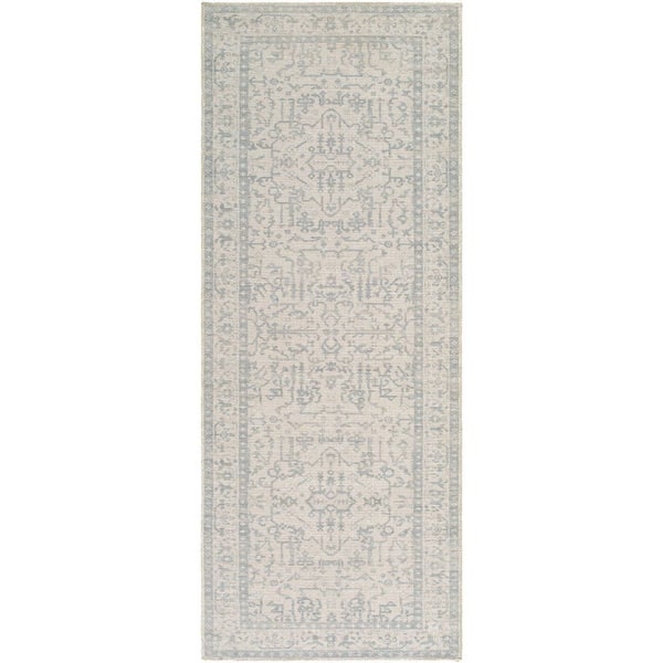 Nabela Noor Home Athiyo Sky Blue Traditional Area Rug, 2 ft. x 7 ft.