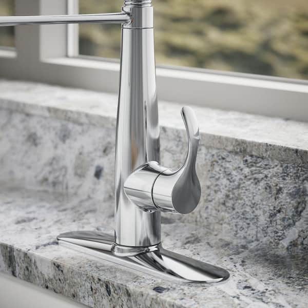 KOHLER Simplice Single-Handle Pull-Down Sprayer Kitchen Faucet in