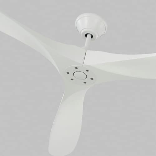 Maverick Super Max 88 in. Modern Indoor/Outdoor Matte White Ceiling Fan with White Blades and 6-Speed Remote Control Ceiling Fans
