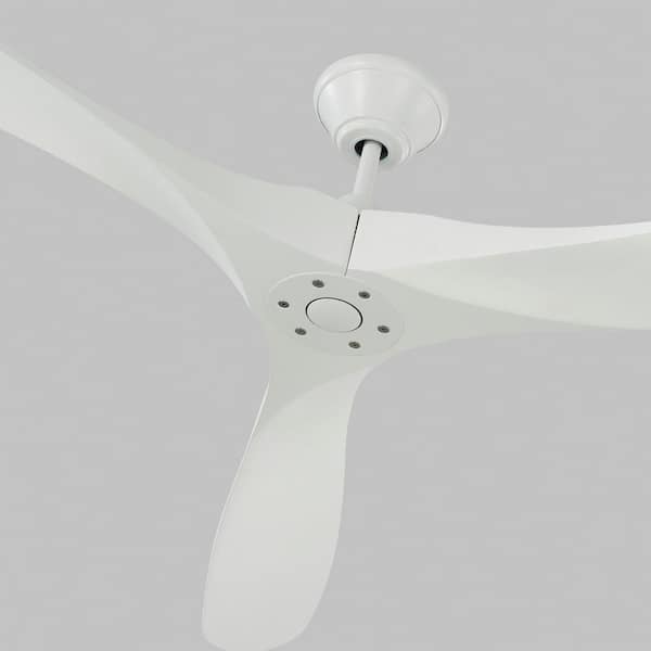 Maverick Super Max 88 in. Modern Indoor/Outdoor Matte White Ceiling Fan with White Blades and 6-Speed Remote Control
