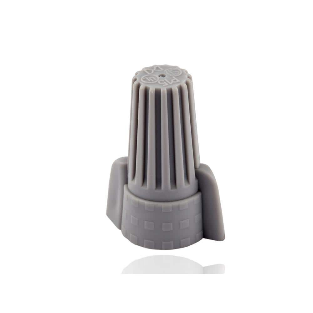 18-8 AWG Winged Wire Connectors, Gray (250-Pack) WWC-G-B