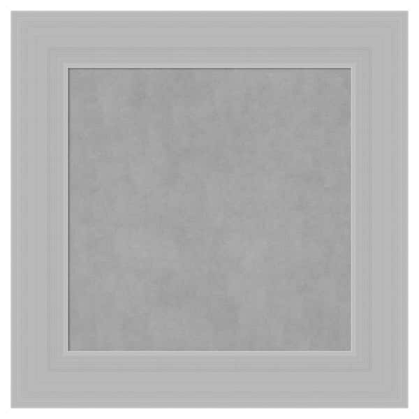 Amanti Art Brushed Sterling Silver 16 in. x 16 in. Framed Magnetic Board