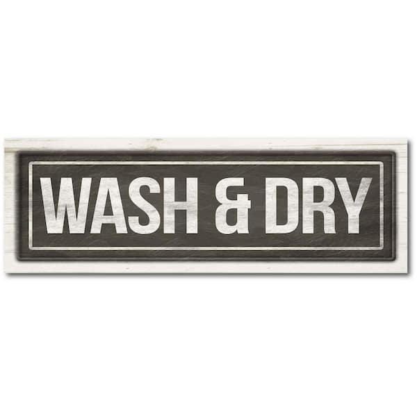 Courtside Market Wash And Dry 12 in. x 36 in. Gallery-Wrapped Canvas Wall Art