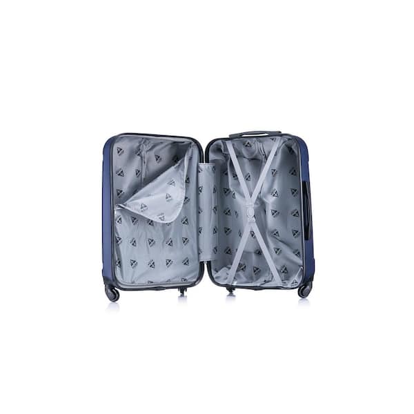 InUSA Pilot lightweight hardside spinner 20 in. carry-on Navy Blue