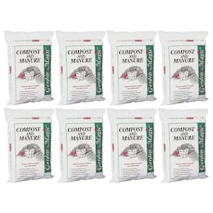 Lawn Garden Compost and Manure Blend, 40 Pound Bag (8-Pack)