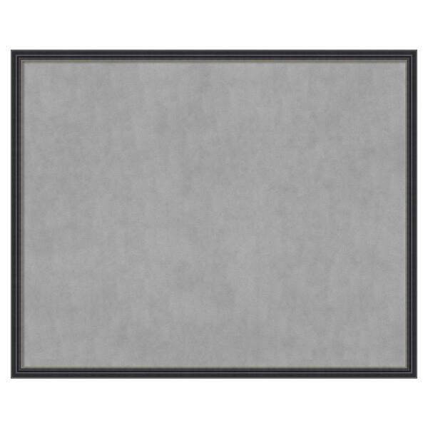 Amanti Art Stylish Black 42 in. x 34 in Framed Magnetic Board