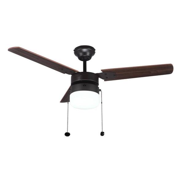 Unbranded Montgomery 42 in. Indoor Oil Rubbed Bronze Ceiling Fan with Light Kit