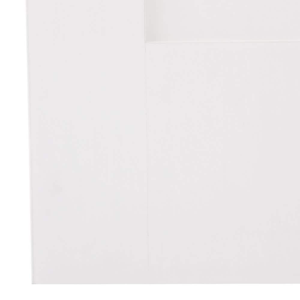 Primed White Solid Wood Shaker Panel Door 32" x 80"