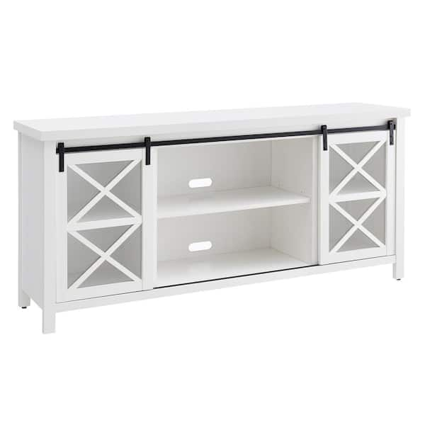 Meyer&Cross Clementine 68 in. White TV Stand Fits TV's up to 80 in.